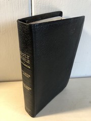 Holy Bible KJV Collins Black Leather References Red Letter Vintage
