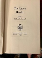 The Union Reader book by Richard B. Harwell 1958 1st Edition US Civil War HCDJ