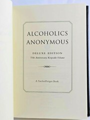 ALCOHOLICS ANONYMOUS 75th Anniversary Deluxe Vegan Leather Bound Bill Wilson New