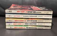 5 Vintage Warner Paperback Books DIRTY HARRY First Printing 4 5 6 7 8 As Is Lot