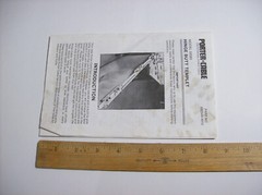 Porter Cable Hinge Butt Templet Model #59380 Instruction Manual, x