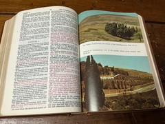 KJV Holy Bible References Red Letter Brown Genuine Leather 1970 Nelson
