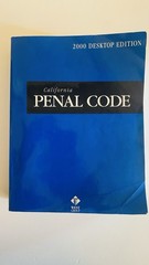 California Penal Codes 2000 Desktop Edition by West Publishing Company