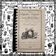 1828 Modern Domestic Cookery, And Useful Receipt Vintage Cook Book 287 Pages