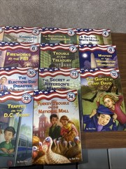 CAPITAL MYSTERIES Ron Roy Chapter Books Complete Series Lot 1-14 Bundle Kids