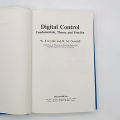 Digital Control: Fundamentals, Theory & Practice, Forsythe & Goodall SHIPS FREE!