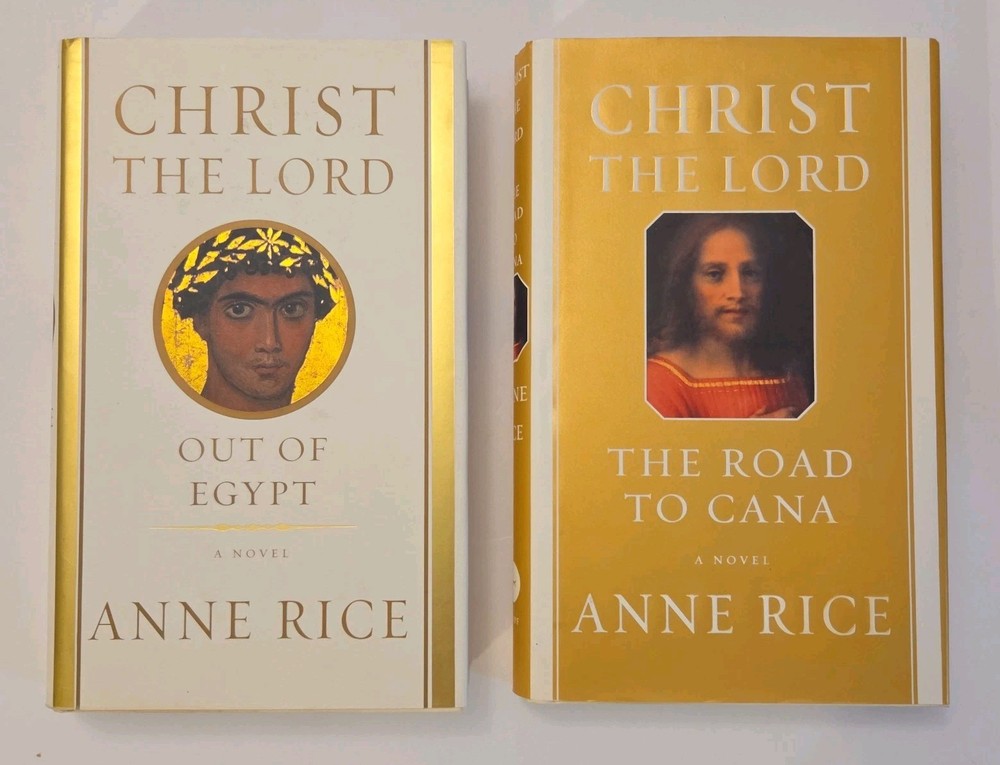 Anne Rice Christ the Lord Out of Egypt & Road to Cana Book Lot DJ/HC~ VG