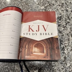 KJV King James Version Study Bible Holman Indigo (Blue) LeatherTouch Indexed