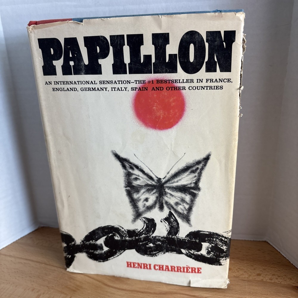 Papillon by Henri Charriere Hardcover 1970 Dust Jacket 434 Pages