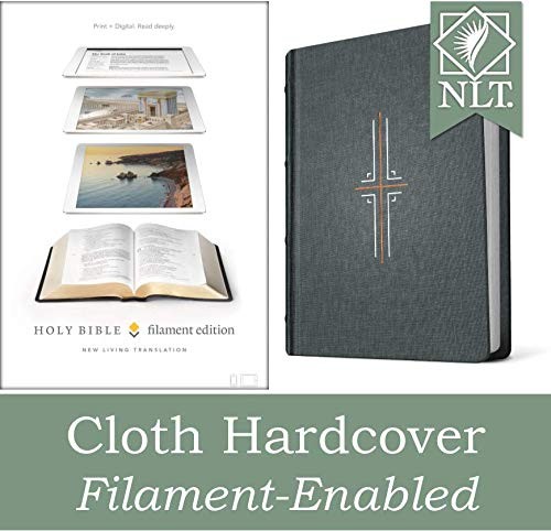 TYNDALE NLT FILAMENT BIBLE (HARDCOVER CLOTH, GRAY): **Mint Condition**