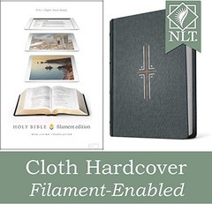 TYNDALE NLT FILAMENT BIBLE (HARDCOVER CLOTH, GRAY): **Mint Condition**