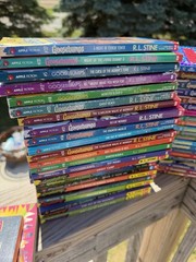 Goosebumps Series Book Large Lot RL Stine 71 Books+ 1 DVD Game