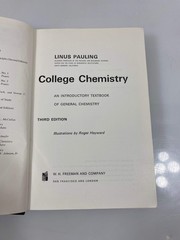 College Chemistry by Pauling 3rd Edition Ex-library 1964 HC