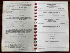 1957 Epsilon Sigma Alpha ESA Sorority Cook Book Kearney Nebraska Vintage