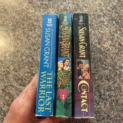 Susan Grant “ The Last Warrior, Once A Pirate & Contact” 3 book lot