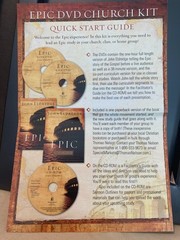 Epic Church Kit DVD and Paperback By Eldredge, John – unused