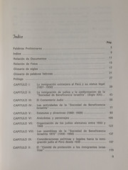 Leon Trahtemberg Siederer LA INMIGRACION JUDIA AL PERU 1848-1948 [Spanish] 1987