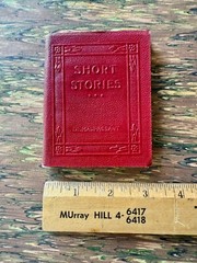 1921 Small RED Book Short Stories Maupassant New York Little Leather Library