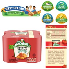 Delicious 14.5 Oz Spaghetti and Meatballs – 4 Pack for Busy Families on the Go