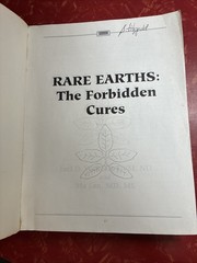 RARE EARTHS Forbidden Cures 1ST EDITION by Joel Wallach & Ma Lan 1994 Paperback