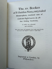 1904 Shakespeare’s Ovid – Arthur Golding Metamorphoses – Ltd Ed #273/350