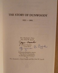 The Story Of Dunwoody 1821-2001 by Davis, Spruill,Amacher, Byrd 2002 SIGNED HC