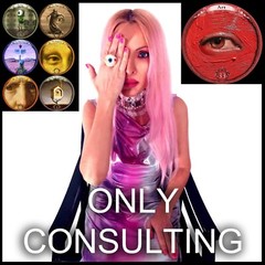 Ask Me Now a Consultation with Eyes Art Tarot Card Deck Cartomancy Tell Fortune