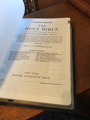 Leather KJV Old Scofield Study Bible 1917 notes Red letter Thumb-Indexed