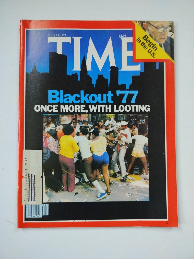Time Magazine July 25 1977 – Blackout 1977 Once More w/Looting