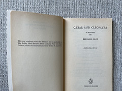 Caesar and Cleopatra by Bernard Shaw 1957 Penguin PB Good Condition Ships Free