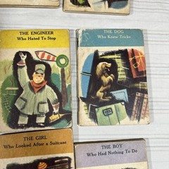 9 Vintage 1960 3 1/2” Little Books By Capital Publishing Cook Engineer Doctor A1