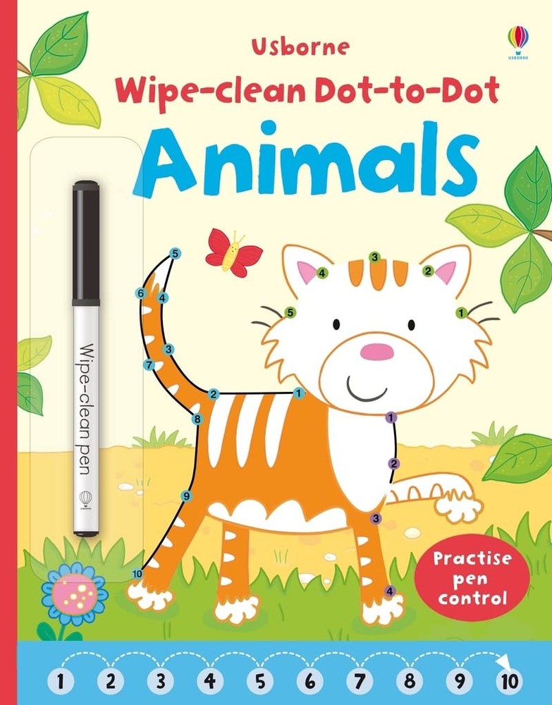 Wipe-Clean Dot-to-Dot Animals – paperback Jessica Greenwell|Katrina Fearn