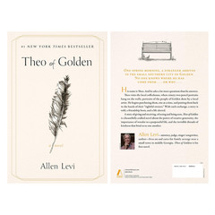 Theo of Golden by Allen Levi Paperback Fiction Novel English Book 2025 NYT Bests
