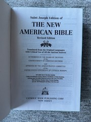 The New American Bible St. Joseph Edition Catholic Hardcover Large Type 2011