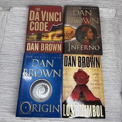 Dan Brown ROBERT LANGDON Series Lot of 4 HARDCOVER Books 1st Edition
