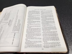 Dickson KJV New Analytical Indexed Bible Genuine Morocco Black Leather 1966