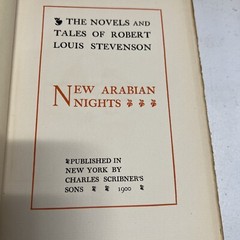 Robert Louis Stevenson works Volumes 1 & 3-26 (1900) Charles Scribner’s Sons HC
