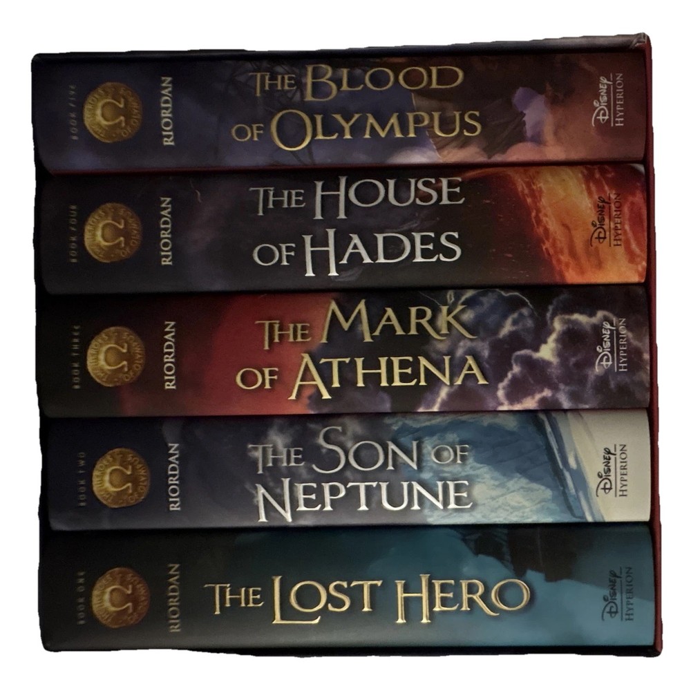Rick Riordan Heroes of Olympus Series Hardcover Box Set 5-Vol. (NEVER USED)