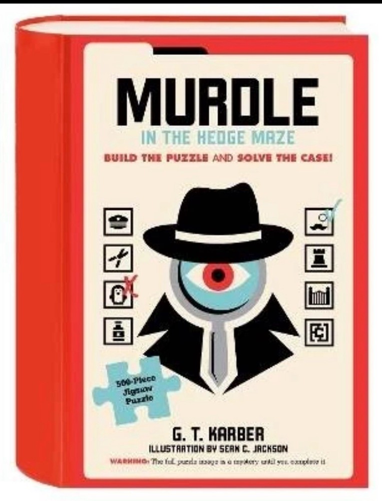 Murdle in the Hedge Maze 500-Piece Jigsaw Puzzle by G.T. Karber