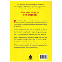Livro: Negocie Como se sua Vida Dependesse Disso – Chris Voss e Tahl Raz