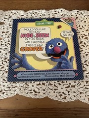 Vintage 1976 CTW Sesame Street Hide & Seek Grover Book Children