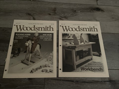VINTAGE LOT OF 15 ISSUES WOODSMITH NOTES FROM THE SHOP WOODWORKING #61-75