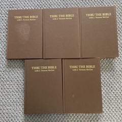 Thru the Bible J Vernon McGee Set Vol 1, 2, 3, 4, 6 1981 Hardcover Commentary