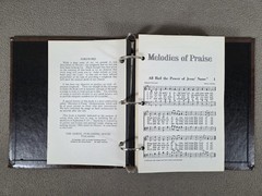 Melodies of Praise Gospel Publishing House 1957 Hymn Sheet Music Binder