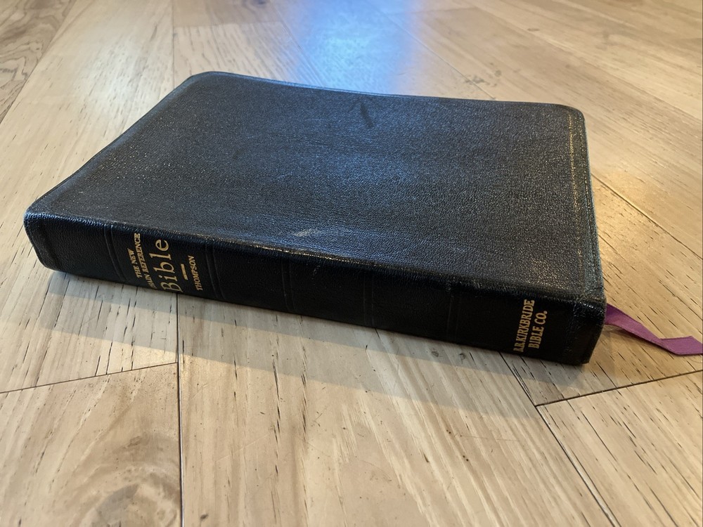Thompson Chain Reference Bible KJV Genuine Morocco Leather 1964 Kirkbride 4th