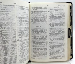 The Open Bible New American Standard Black Genuine Leather Nelson 956DEM 1978