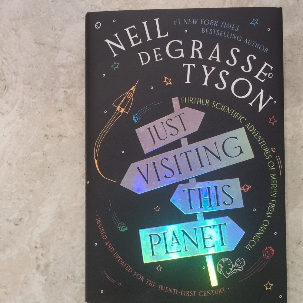 Neil deGrasse Tyson Just Visiting This Planet Revised Hardcover Science Dust Ja…