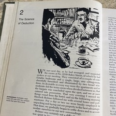 Vintage 1968 Casebook of Sherlock Holmes By A. Conan Doyle (Illustrated, HC)