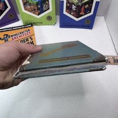 Lot of 6 Minecraft Paperback & Hardcover Handbooks Guides, Building Manuals