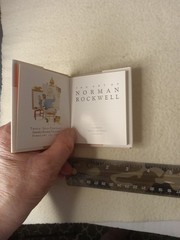 The Art of norman Rockwell, mini book, 4×3.5 in